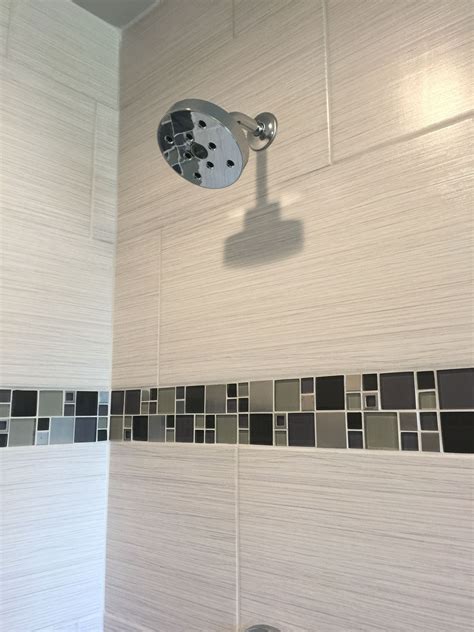 Vertical 12x24 shower tile